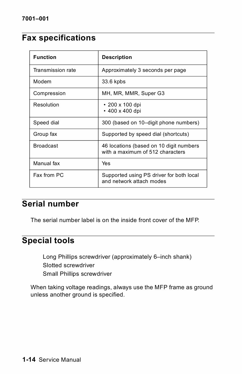 Lexmark X X422MFP 7001 Service Manual-3